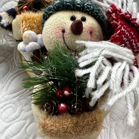 Christmas Decor: Vintage Christmas Plush Snowmen (3) - Picture 8 of 9
